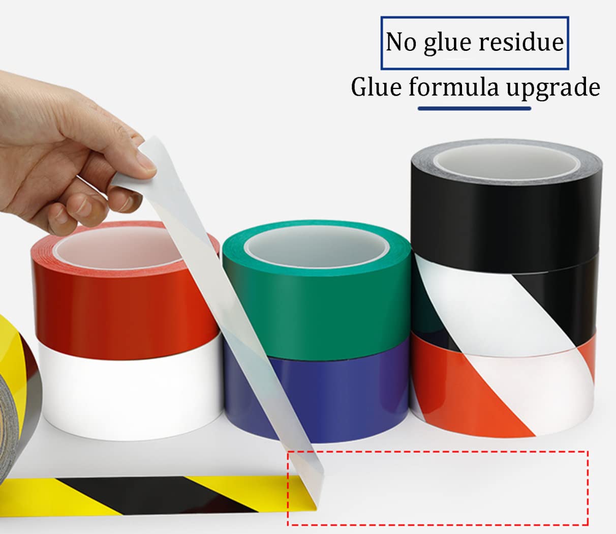 Nastro segnaletico di Segnalazione Pericolo 80 mm x 40 m Multicolore Riflettente