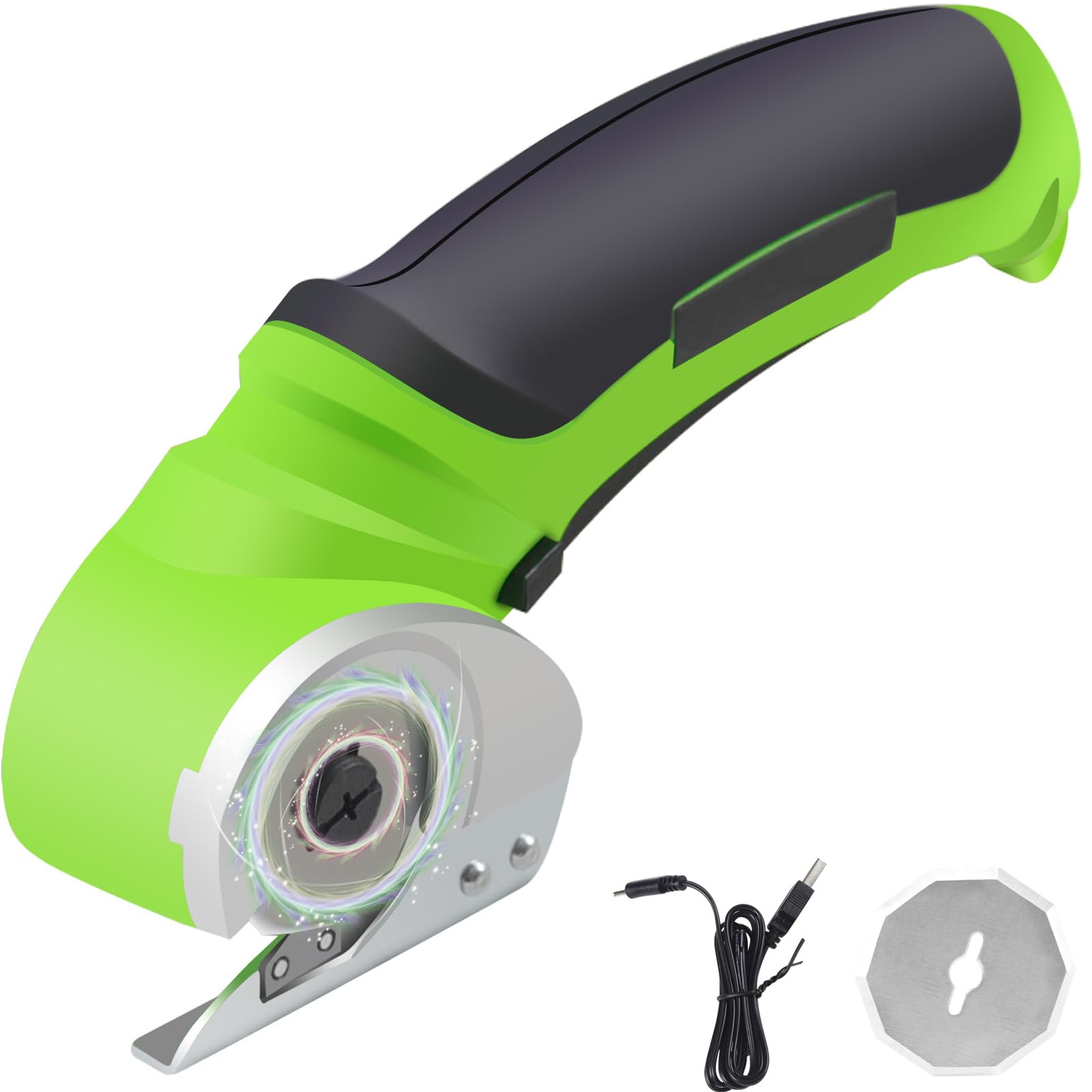 Forbici Elettriche Ricaricabili 4,2V - Taglia Cartone, Tessuti, Pelle E Moquette Senza Fatica