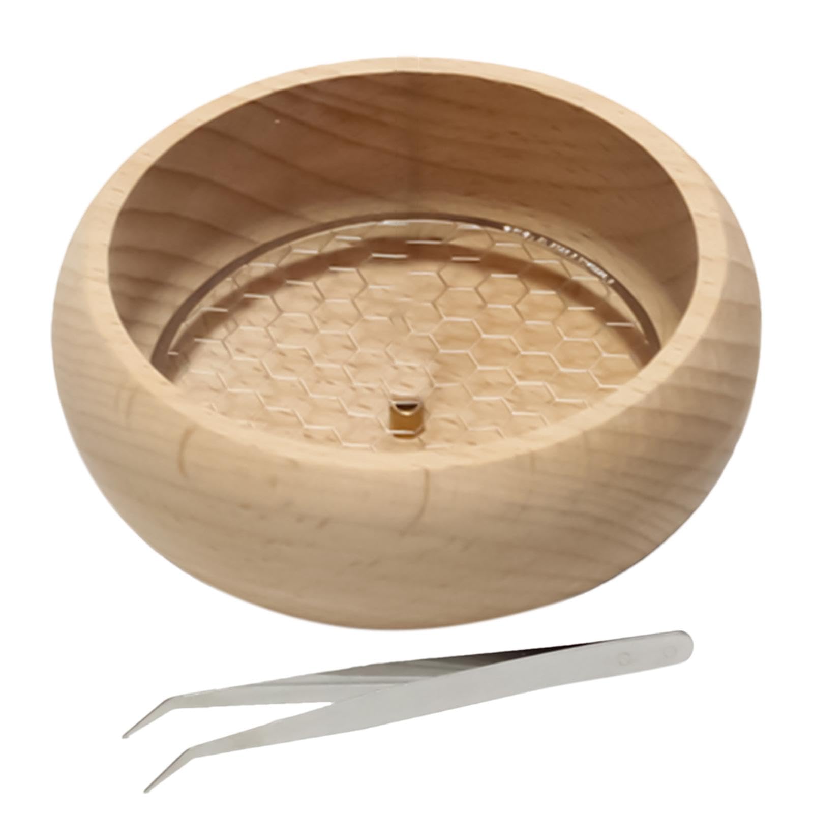 Circular Incense Holder - Incense Burner | Wooden Incense Holder | Circular Wooden Bowl for Sticks, Handmade Wood Ash Catcher, Incense Plate Decorat