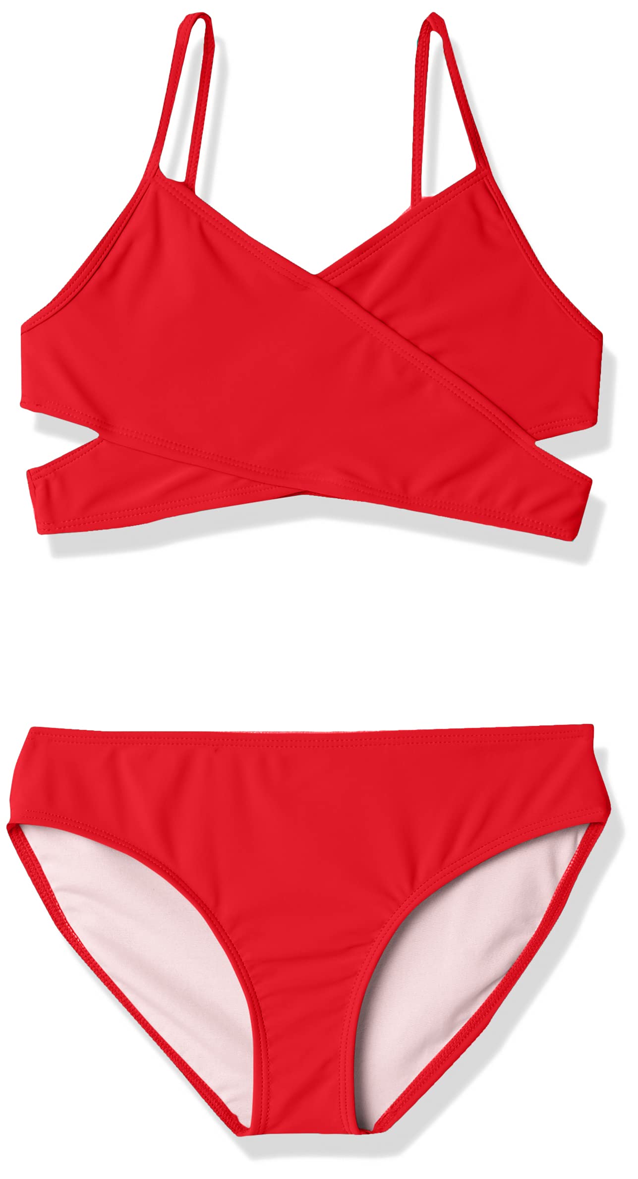 Kanu Surf Girls' Coral Reef Beach Sport Wrap Around Bikini 2-piece Swimsuit