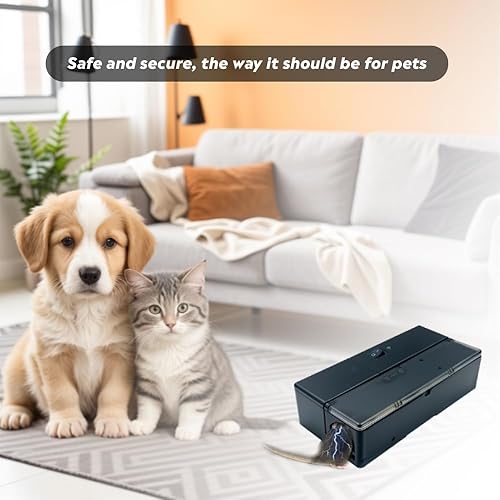 Miniatura 3 de Voltup Trampa eléctrica para ratones  Nueva versión sin escapar de la trampa humana para ratones con control instantáneo y sin contacto eléctrico