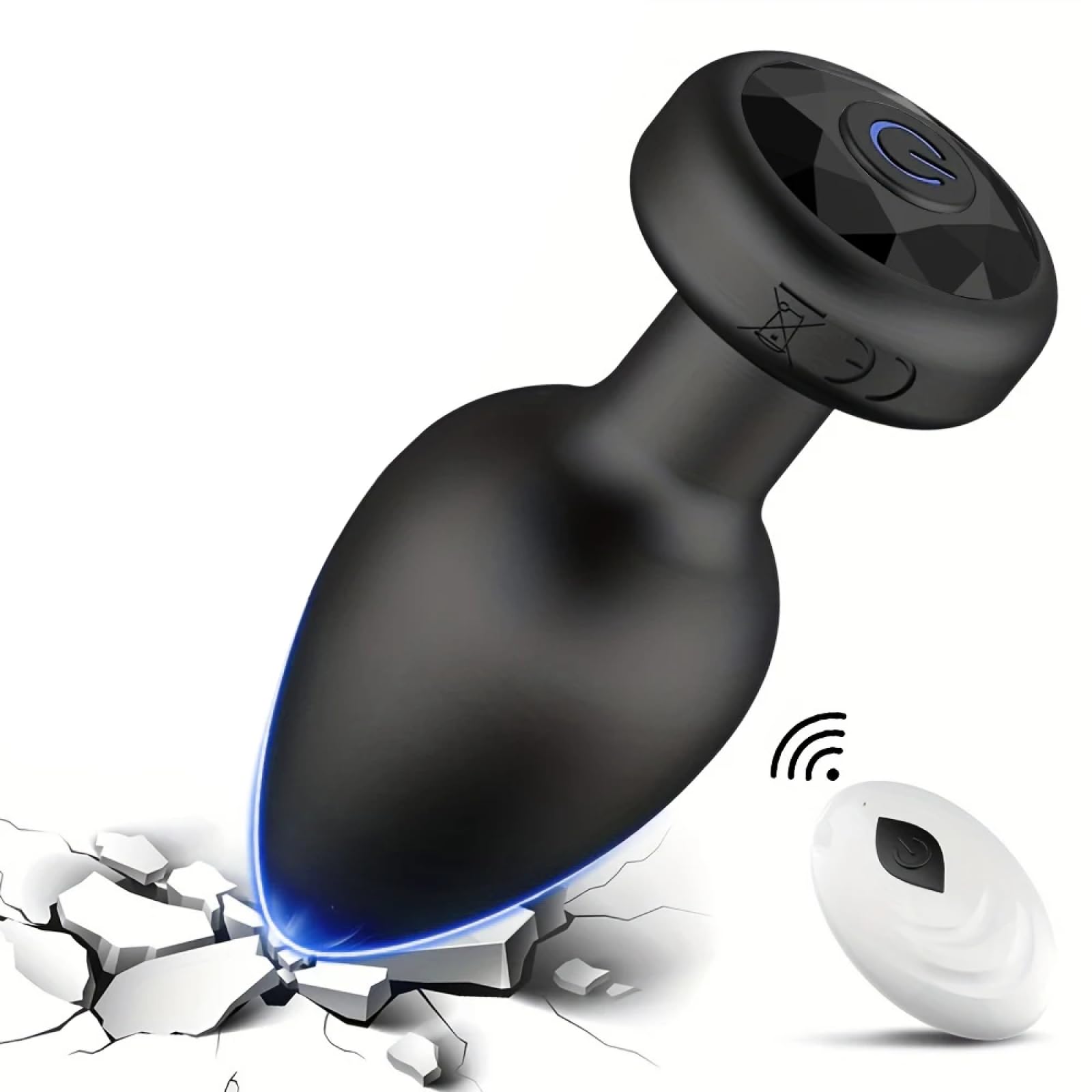 Plug anal vibrateur télécommandé pour hommes avec masseur de prostate portable - 8