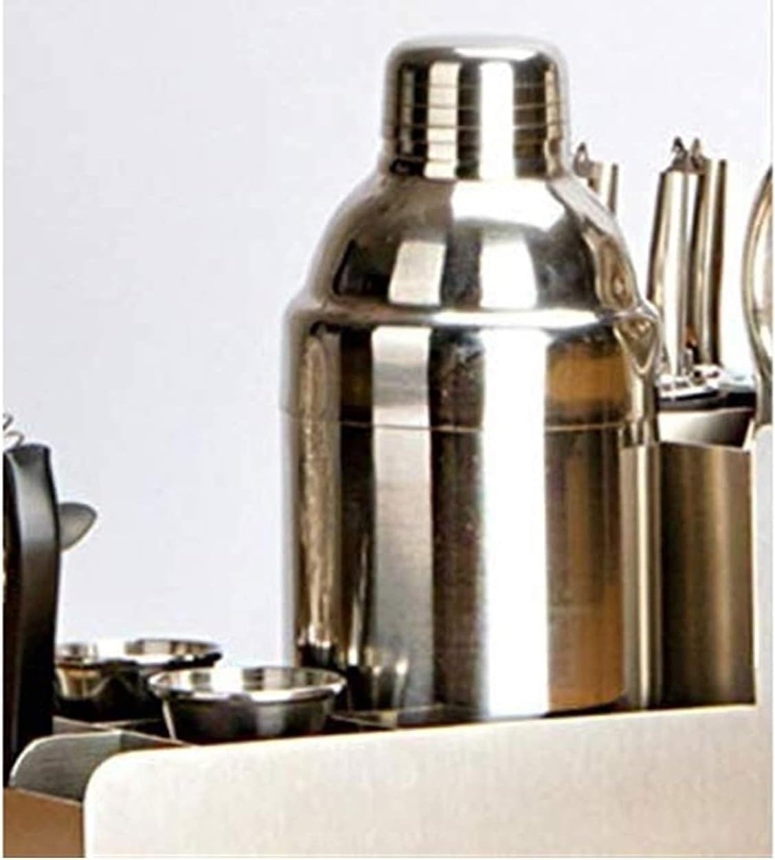 Coctelera Profesional Juego De Coctelera De Acero Inoxidable para Barman, 18 Uds., Conjunto De Herramientas De Barra para Bares Caseros Kit Coctelería