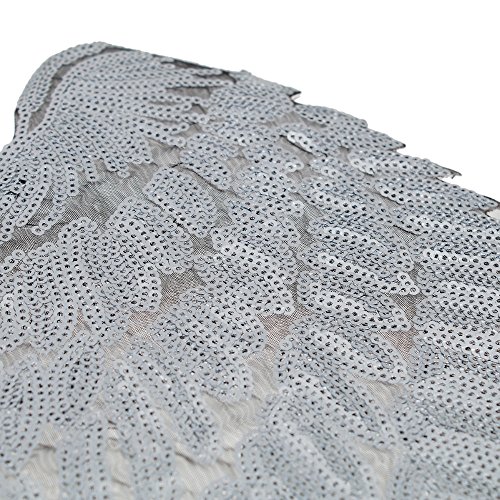 image for FEEPOP 1Pair Fashion Gold/Silver Angel Wings Sequins Patches for Cloth