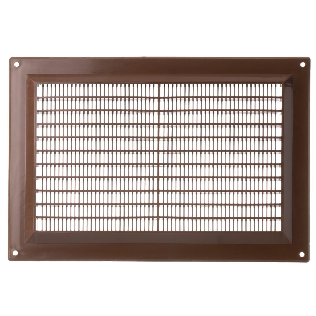 Lirast Brown 250X170mm / 10X7 Inch Plastic Ventilation Grille - Air Vent Cover