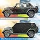 BORDAN wasserdichte Fahrerhausabdeckung für Jeep Wrangler JK JL 4-Türer mit entferntem Hardtop, mit 420D-Oxford-Gewebe (schwarz)