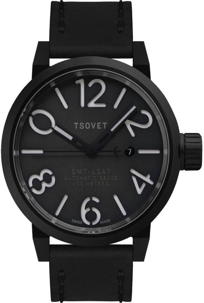 SMT-LS47 Black & Grey Automatic Watch | Black