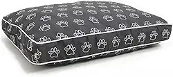 Cama Caminha Almofada Futon para Pet Cachorro Gato Medio 80x55 Capa Removível com Zíper (Patinhas)