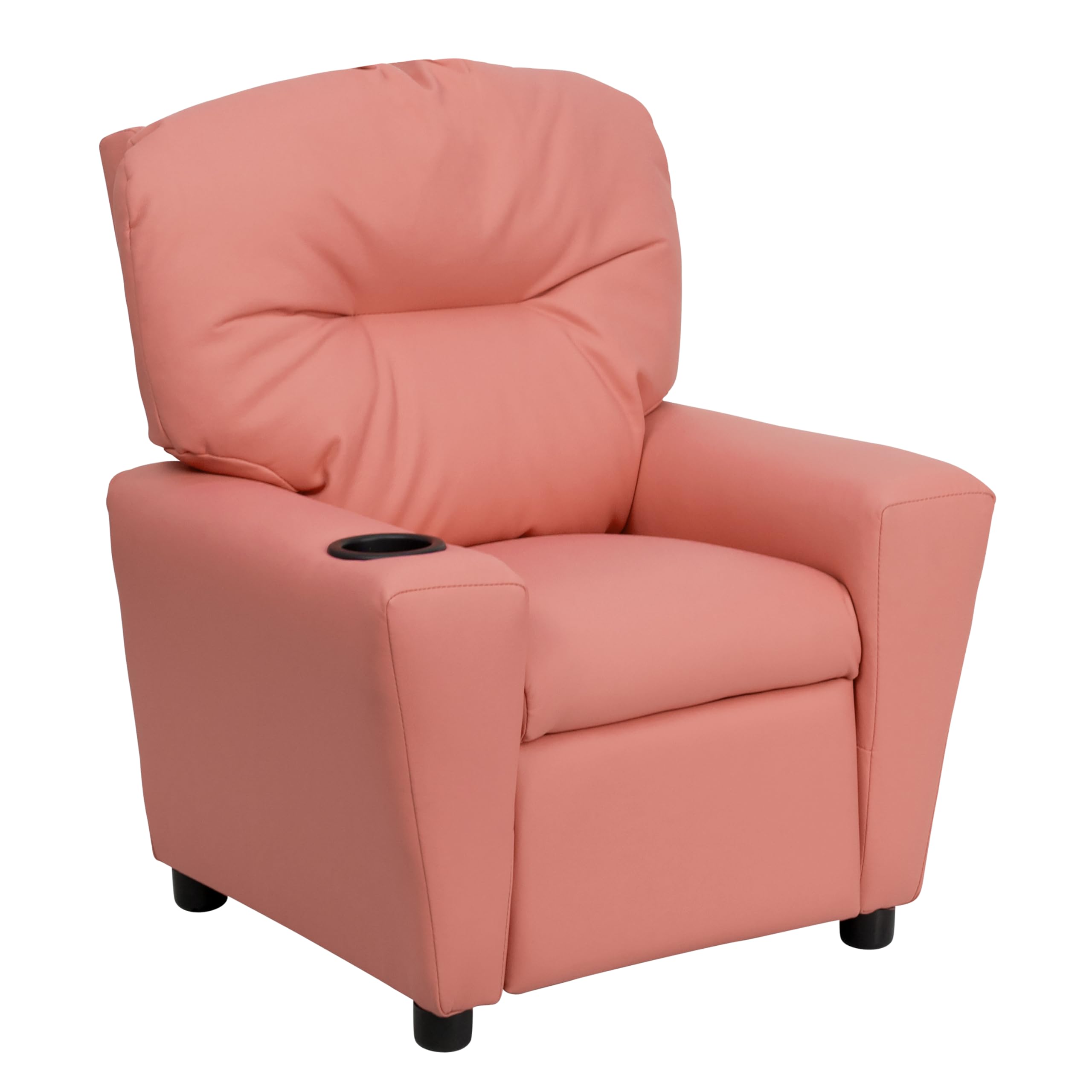 Flash Furniture Pink Vinyl / 25" - 39"D x 24.5"W x 28"H / Contemporary Recliners