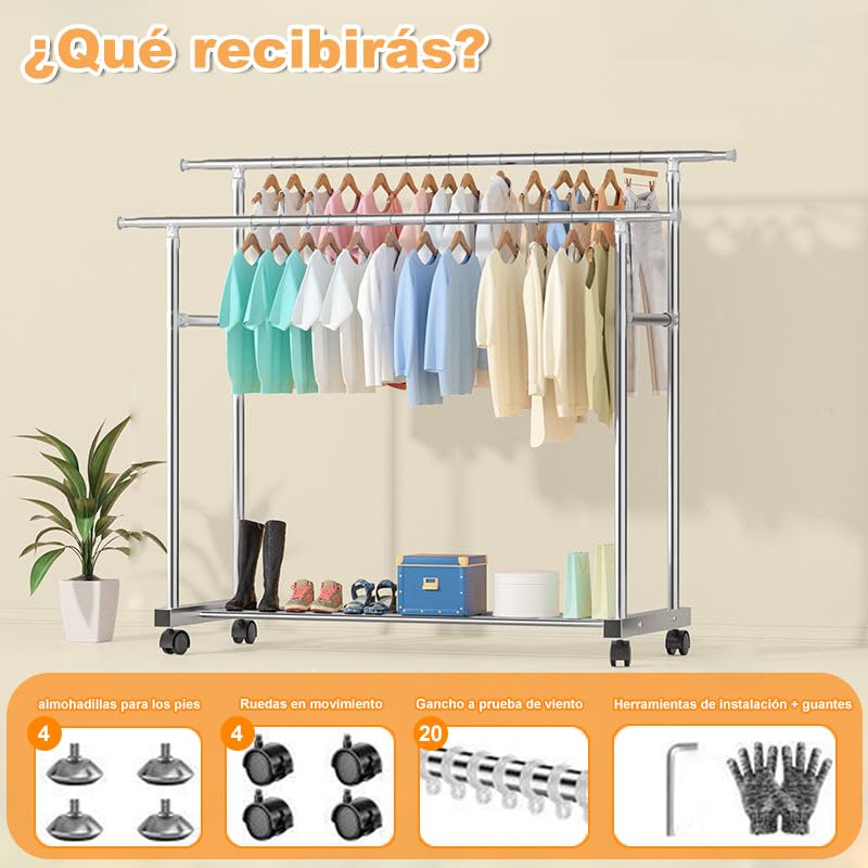Tendedero tubular 2 Imagen adicional