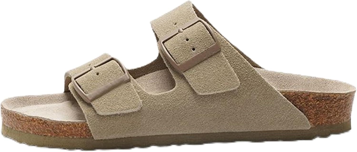 Suede Sandals Beach Essentials Womens Sandals Memory Foam Vacation Essentials Slide Footwear Summer Adjustable Sandals