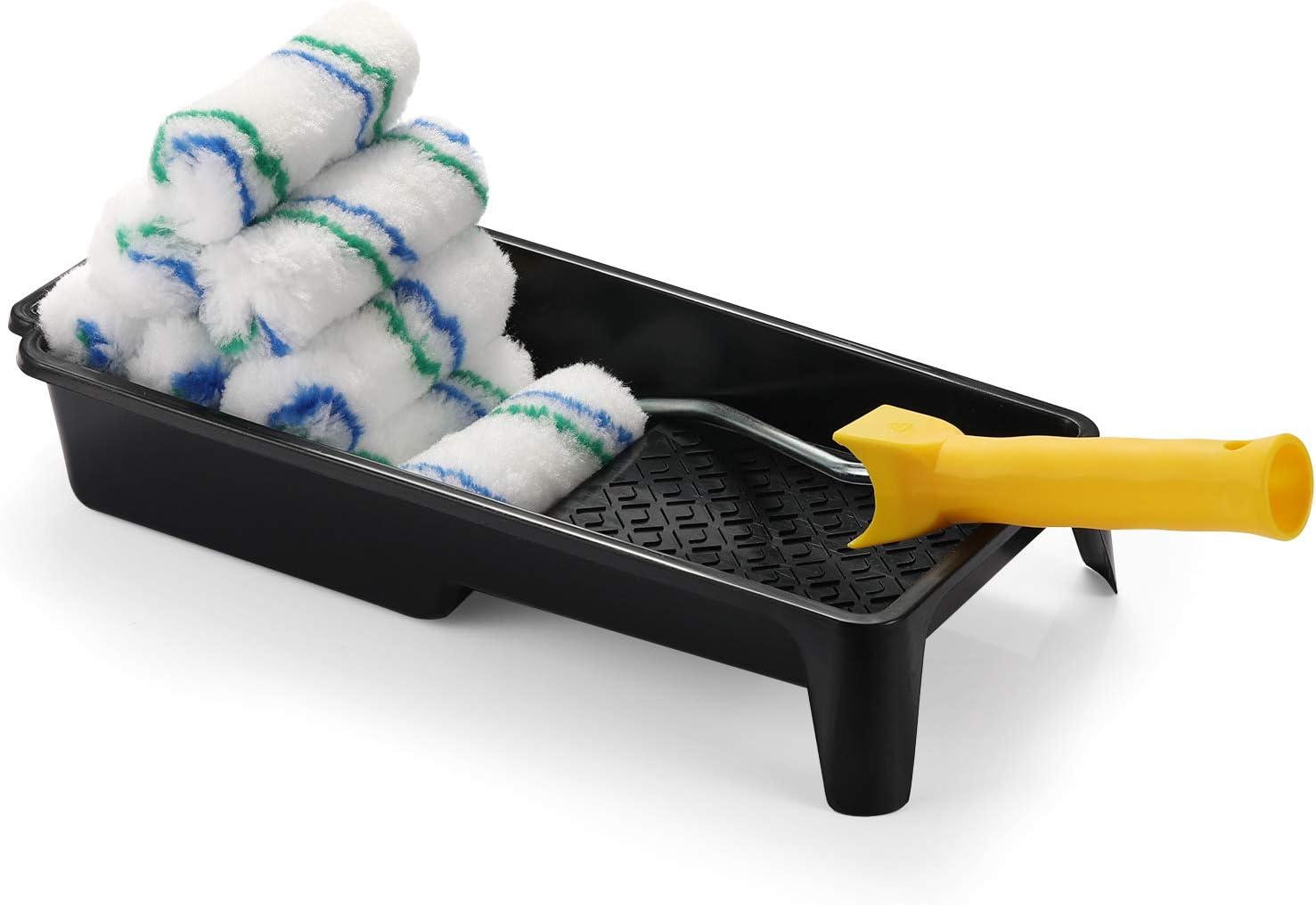 Paint Roller Tray Set, 4 inch Paint Roller, Paint Tray,Roller Frame