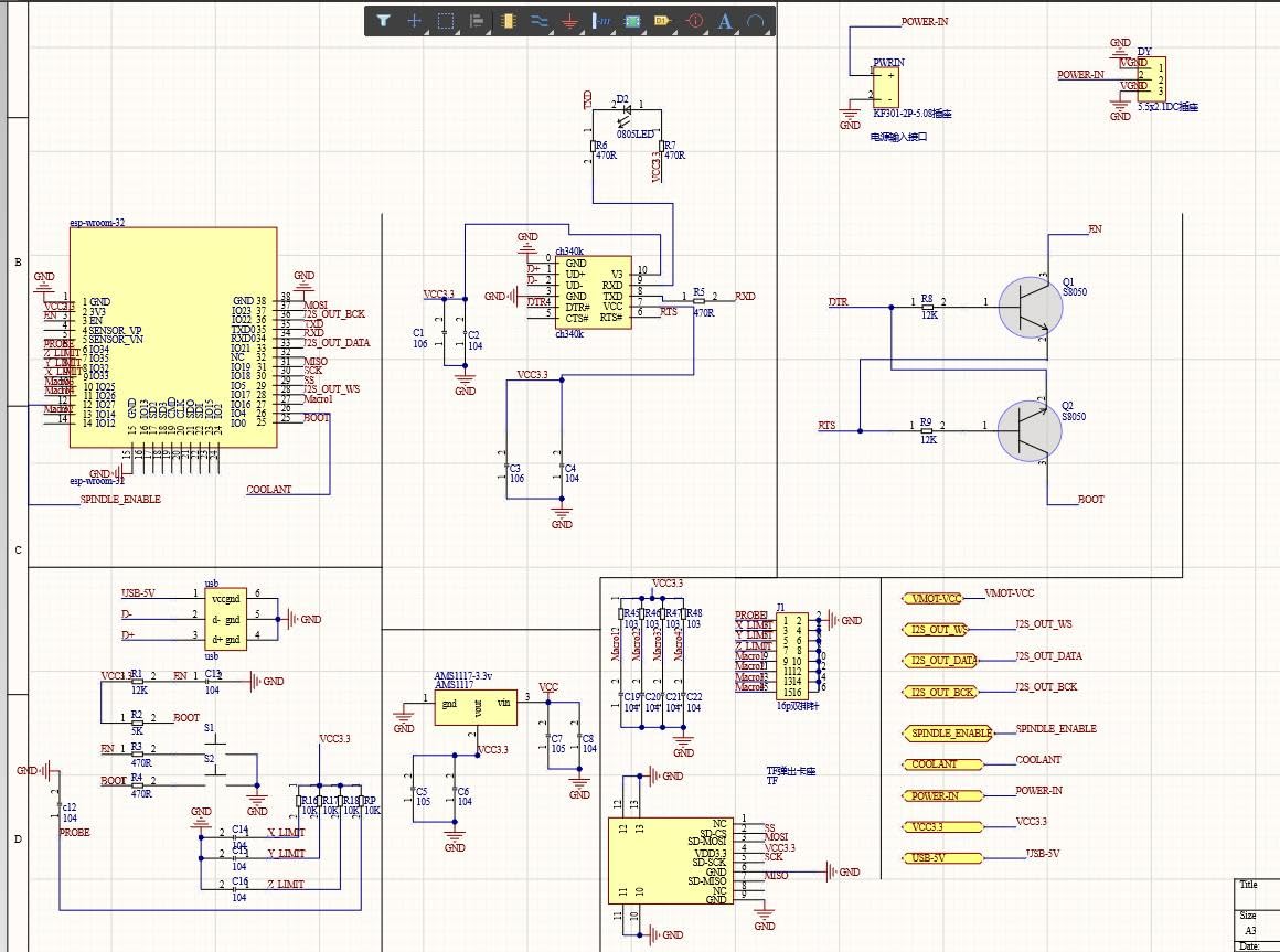 Panel de control CNC de 6 ejes, tarjeta de movimiento USB, ESP32, WiFi, CPU de 32 bits