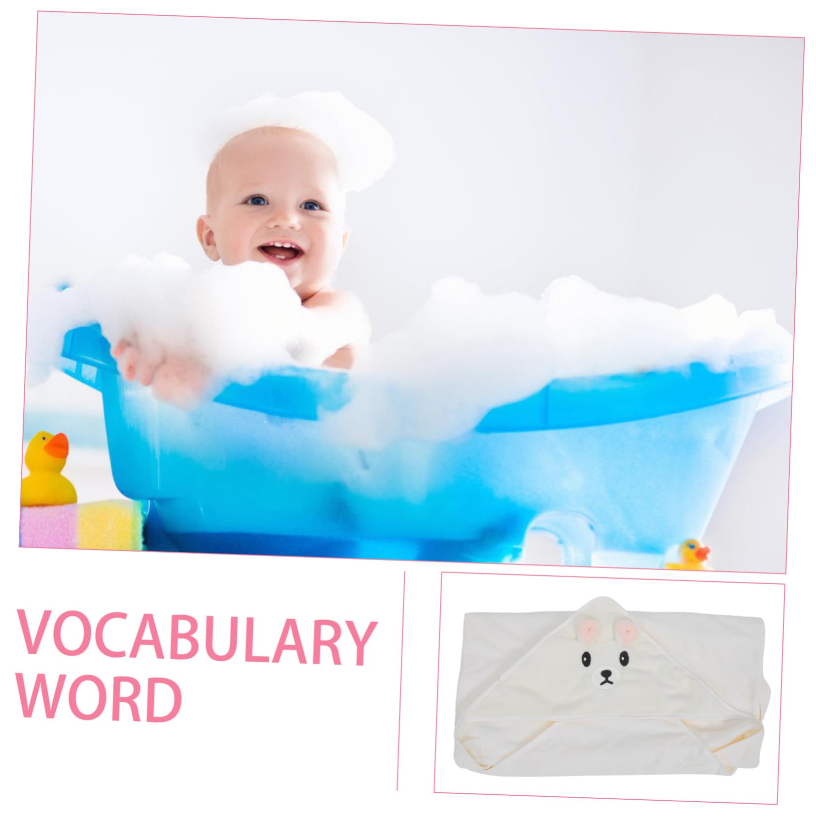 Toyvian Set Di 3 Asciugamani Da Bagno Con Cappuccio Per Neonati Traspiranti Con Motivo A Cartoni Animati