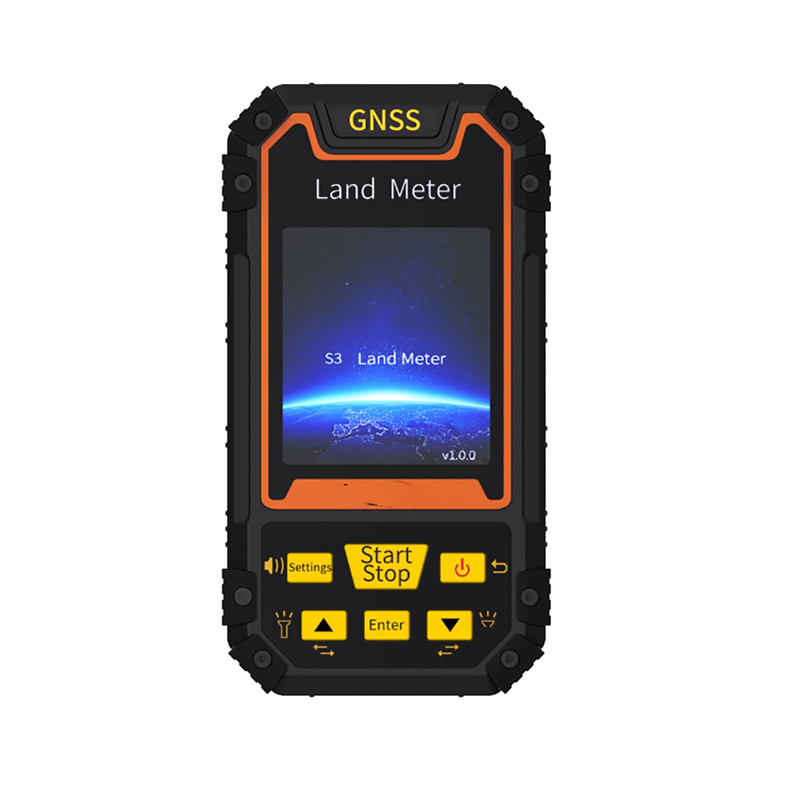 Medidor de tierra GPS de mano para topografía de tierra de alta precisión, pantalla LCD a color de 2.8 pulgadas, recargable, ideal para bosques, tierras agrícolas, montañas, minería, área de lago y