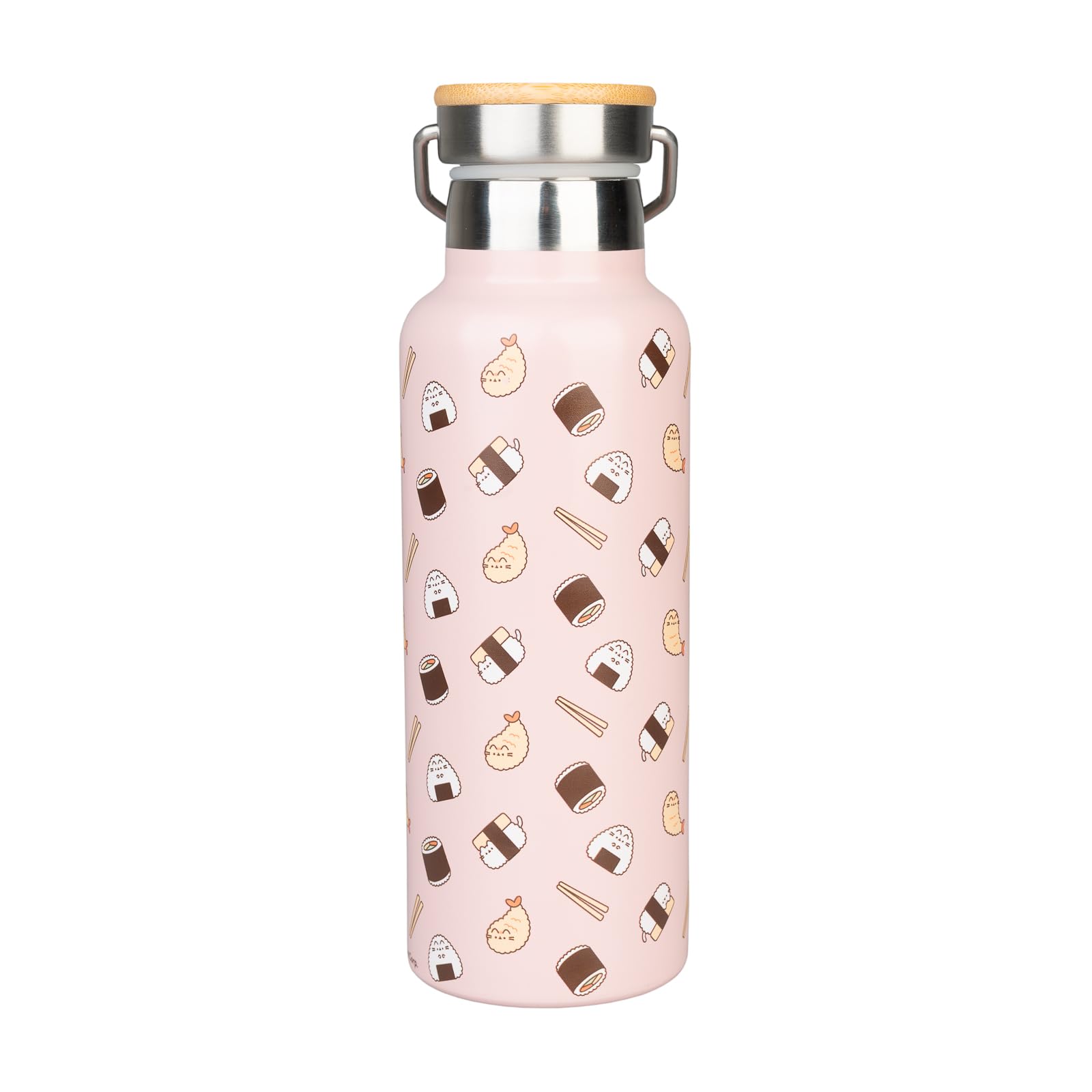 Grupo Erik Metal Water Bottle 500ml / 17oz - Pusheen Gifts for Cat Lovers | Hot and Cold Water Bottle Stainless Steel, Cute Travel Bottles Gym | Pusheen Cat Gifts Under 20 Pounds