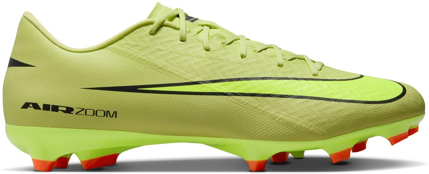 Nike Men's Zoom Mercurial Vapor 16 Academy Firm Ground Football Boots - Volt/Crimson - 8 (42.5)