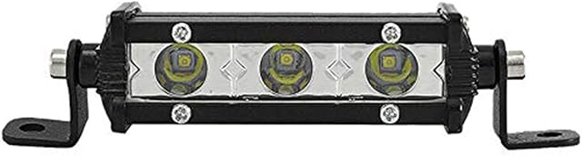 SKYWORLD Single Row LED Light Bar 4 inch 15W Low Profile Ultra Thin Slim Mini Spotlight On Grill Front Back Bumper Backup Light for Truck Trailer Motorcycles Car 12V 24V