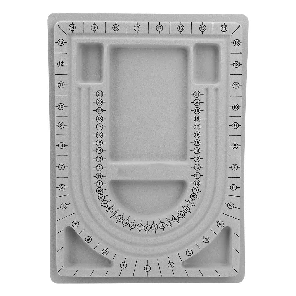 8 Pezzi Tavola Disegno Perline, Tavola Disegno Braccialetti Floccati, Organizzatore di Gioielli con Perline Vassoio Per Perline Per Braccialetti Fai da Te Collana Creazione di Gioielli con Perline