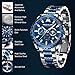 MEGALITH Relojes Hombre Militar Acero Inoxidable Azul Relojes Grandes Hombre Cronografo Elegante Analogico Reloj de Pulsera Deportivo Impermeable Imagen de MEGALITH Relojes Hombre Militar Acero Inoxidable Azul Relojes Grandes Hombre Cronografo Elegante Analogico Reloj de Pulsera Deportivo Impermeable