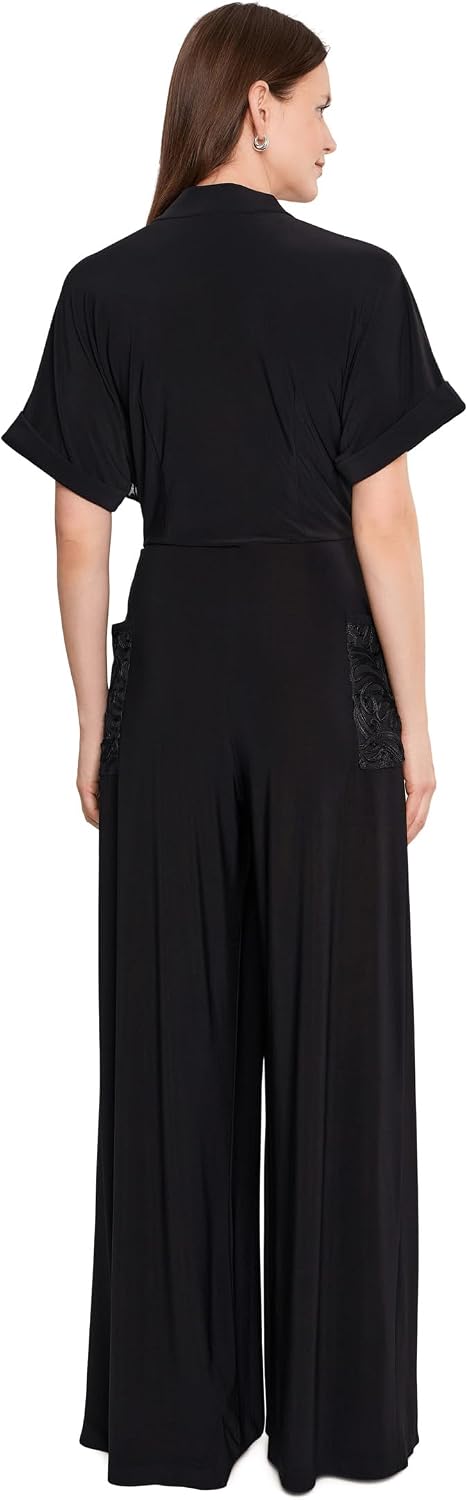 Norma Kamali Geralyn Short Sleeve Jumpsuit