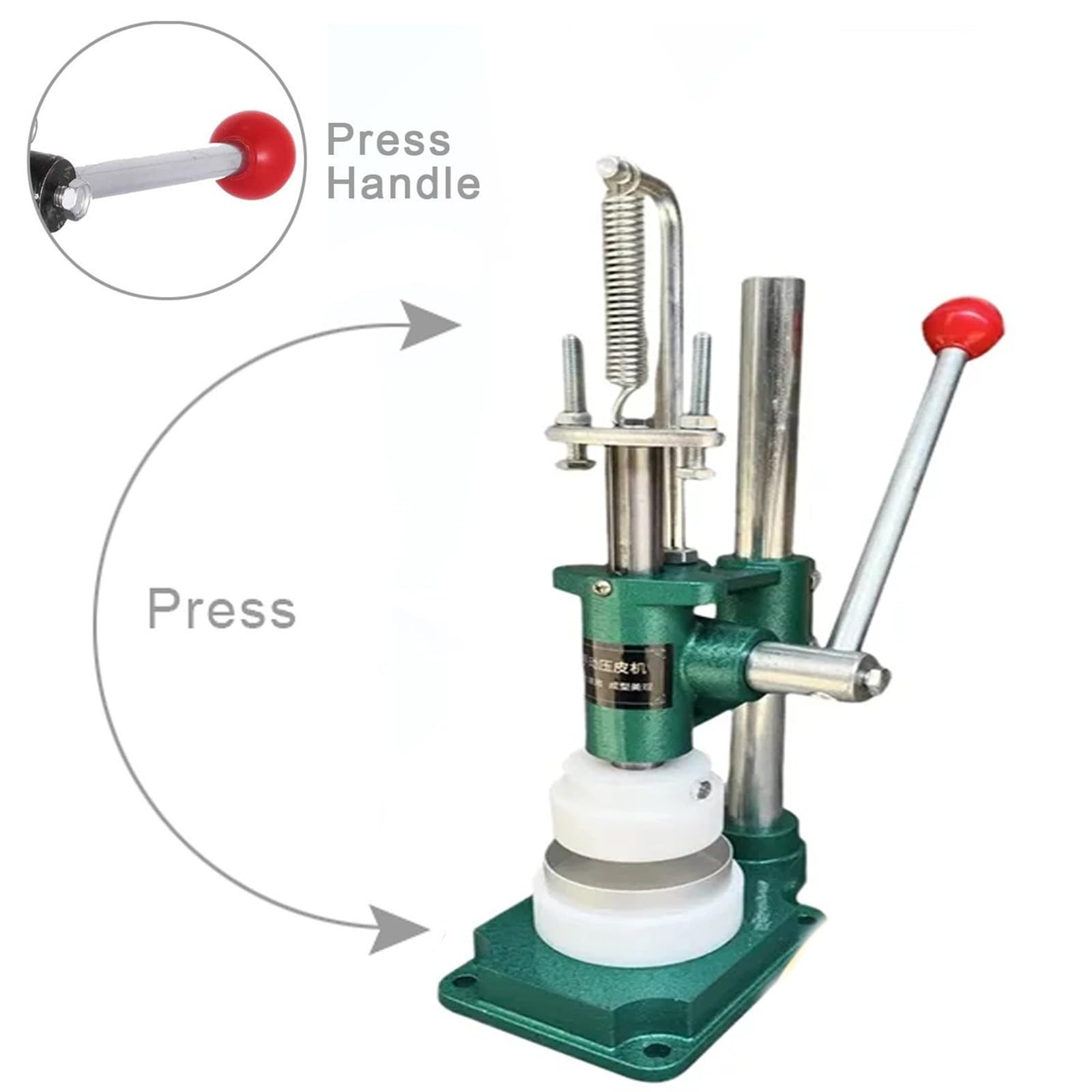 Prensa para tartas, máquina prensadora de tartas de huevo con 1 molde, herramienta manual para moldear y formar tartas de crema pastelera, máquina para moldear y formar tartas de crema pastelera(Siz