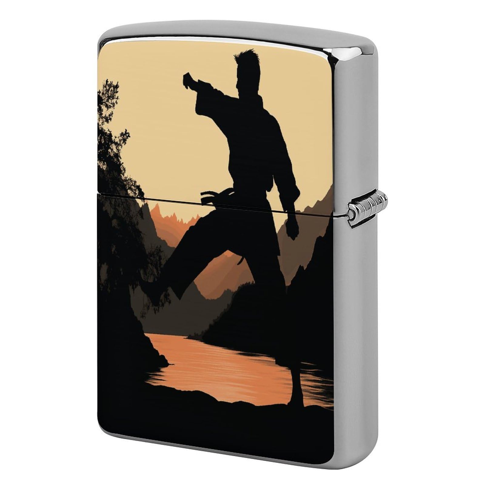 Fekiloot Style Karate Lighter Case Cover Metal Lighter Case