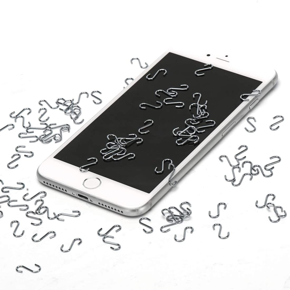 100 Pezzi Mini Ganci A S In Metallo - Per Artigianato, Gioielli, Portachiavi - Foto 3