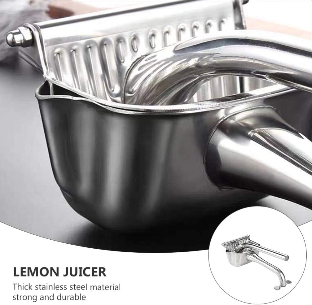 Fruit Juice Squeezer Portable Juicer 304 Stainless Steel Manual Lemon Fruit Squeezer Lemon Clip