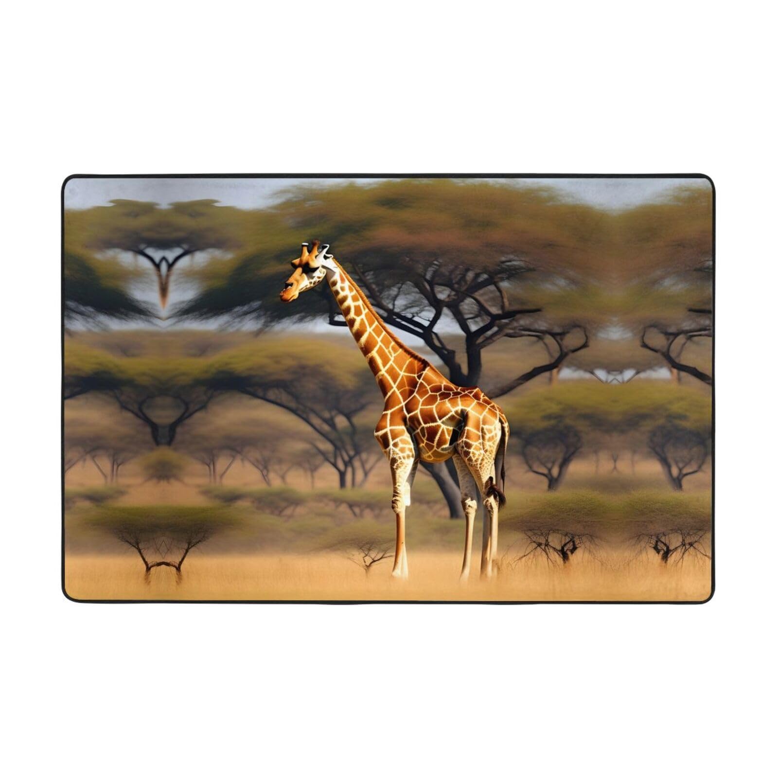 Tapis girafe africaine EdWal grand tapis de salon chambre