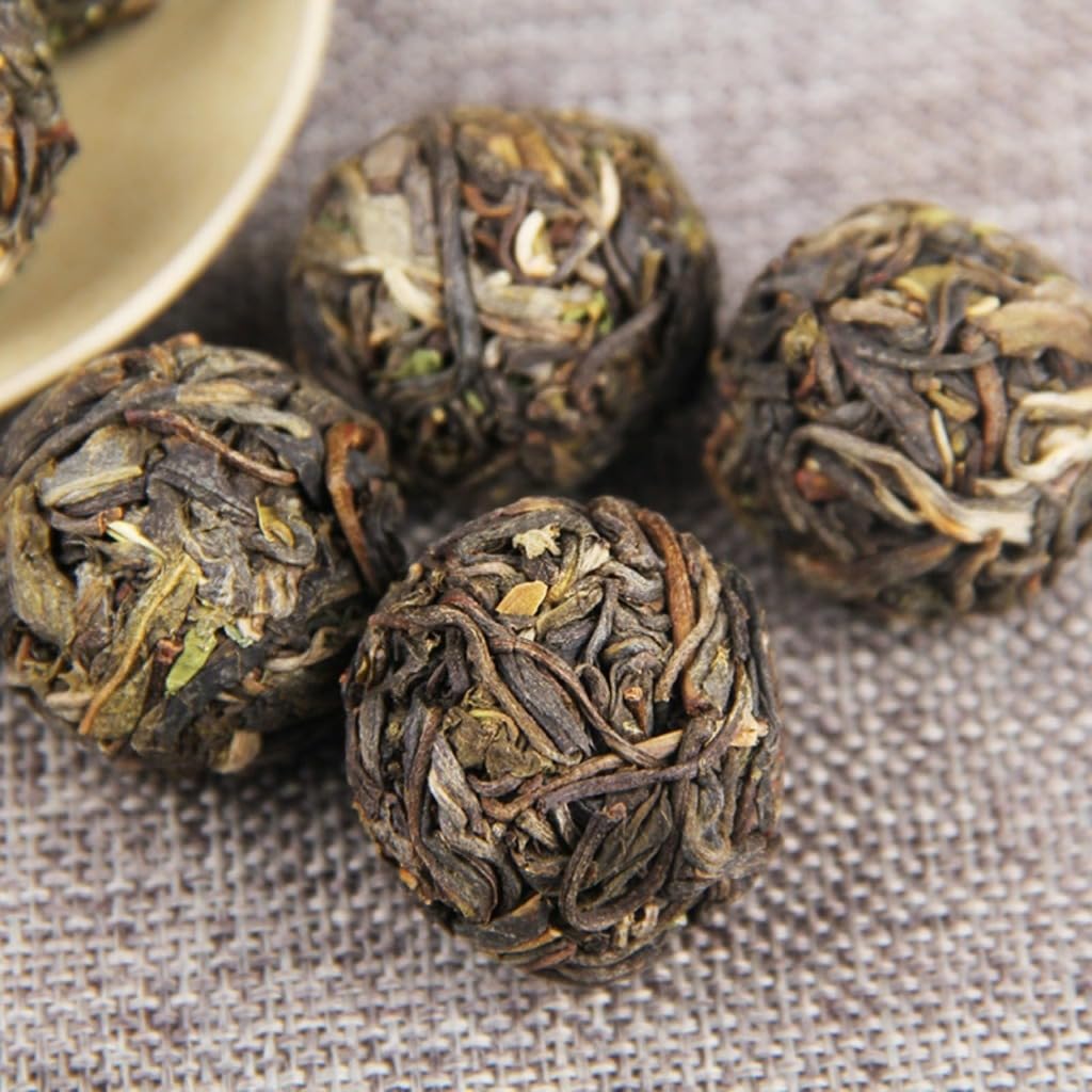 HQZMCTE Surowa Herbata Pu-erh Premium O Bogatym Aromacie, Zielona Herbata O Kleistym Zapachu, Pakowana Pojedynczo (1000g)