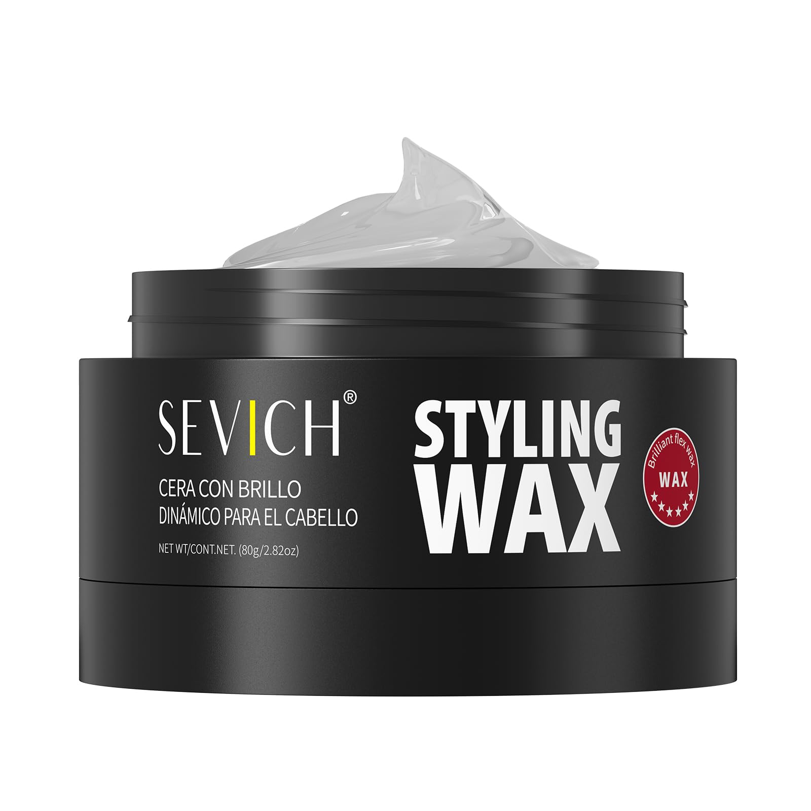 SEVICH Men’s Hair Styling Wax - Strong Hold Matte Finish Gel, Natural Plant Essence Formula, All Hair Types, Easy Wash Out, 2.82 oz