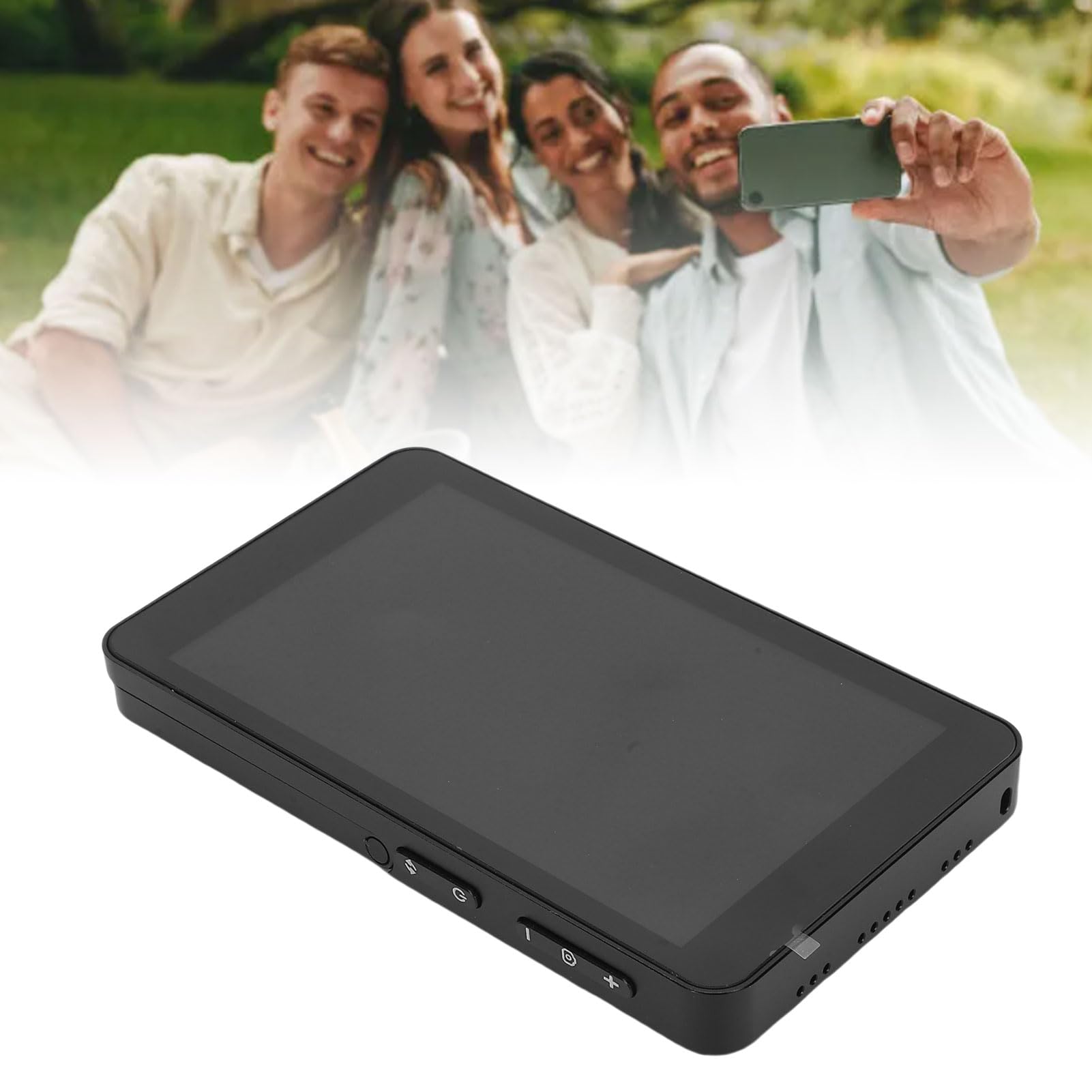 Pantalla para Selfies de Teléfono, Pantalla Táctil Inalámbrica HD de 4 Pulgadas con Bluetooth para Vlog, Transmisión en, Aleación de Aluminio, 2300mAh