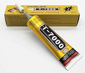 Aronet Zhanlida T-7000 Black Color Multipurpose Transparent, Industrial Adhesive Glue Tool for Cellphone Middle Frame, Nail Art, Resin Crafts, Back Cover, Jewelry Glass (1.68 fl Oz/ 50ml)