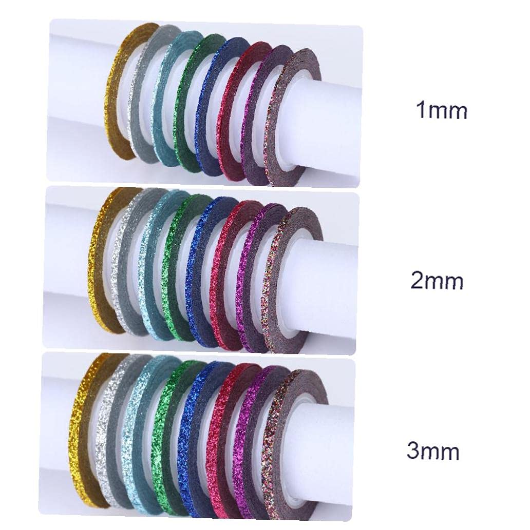 8 Pcs Standing Standing Line Stockers Stickers Stickers Stickers Stickers Stickers Stickers Bobines pour Naturels Nails Décorations