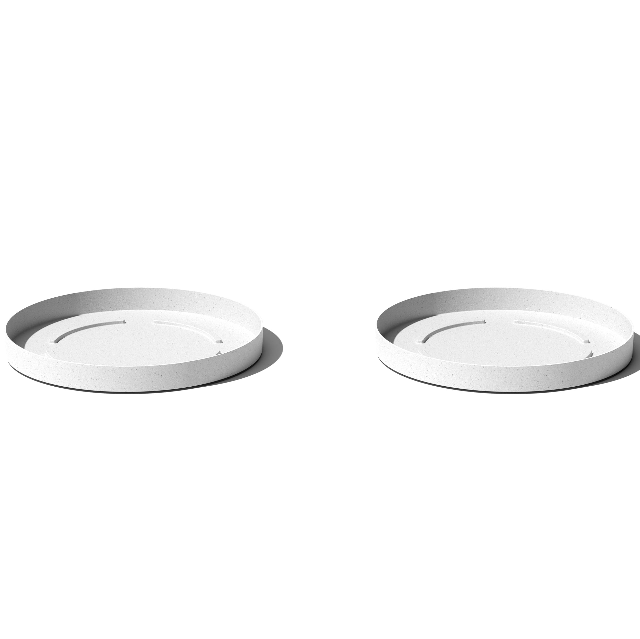 Veradek Mason Series Lima Planter Trays (20'' Tray - 2 Pack, White)