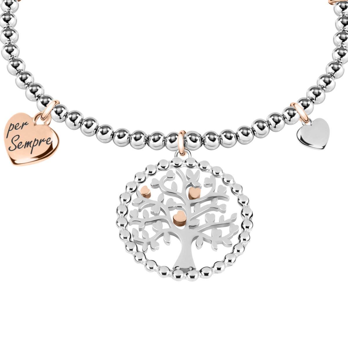 Morellato Bracciale da donna, Collezione Talismani, in acciaio, Albero della Vita, Idee Regalo Donna - SAQE13