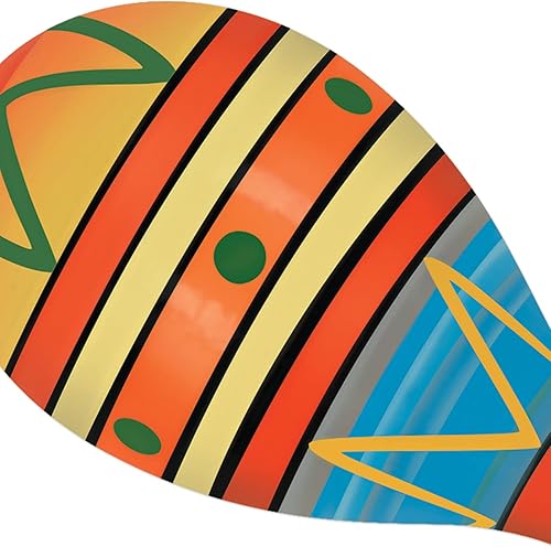 Miniatura 3 de Beistle Maracas mexicanas de madera decoradas a mano, 4 piezas, recuerdos de fiesta, 8 pulgadas, multicolor
