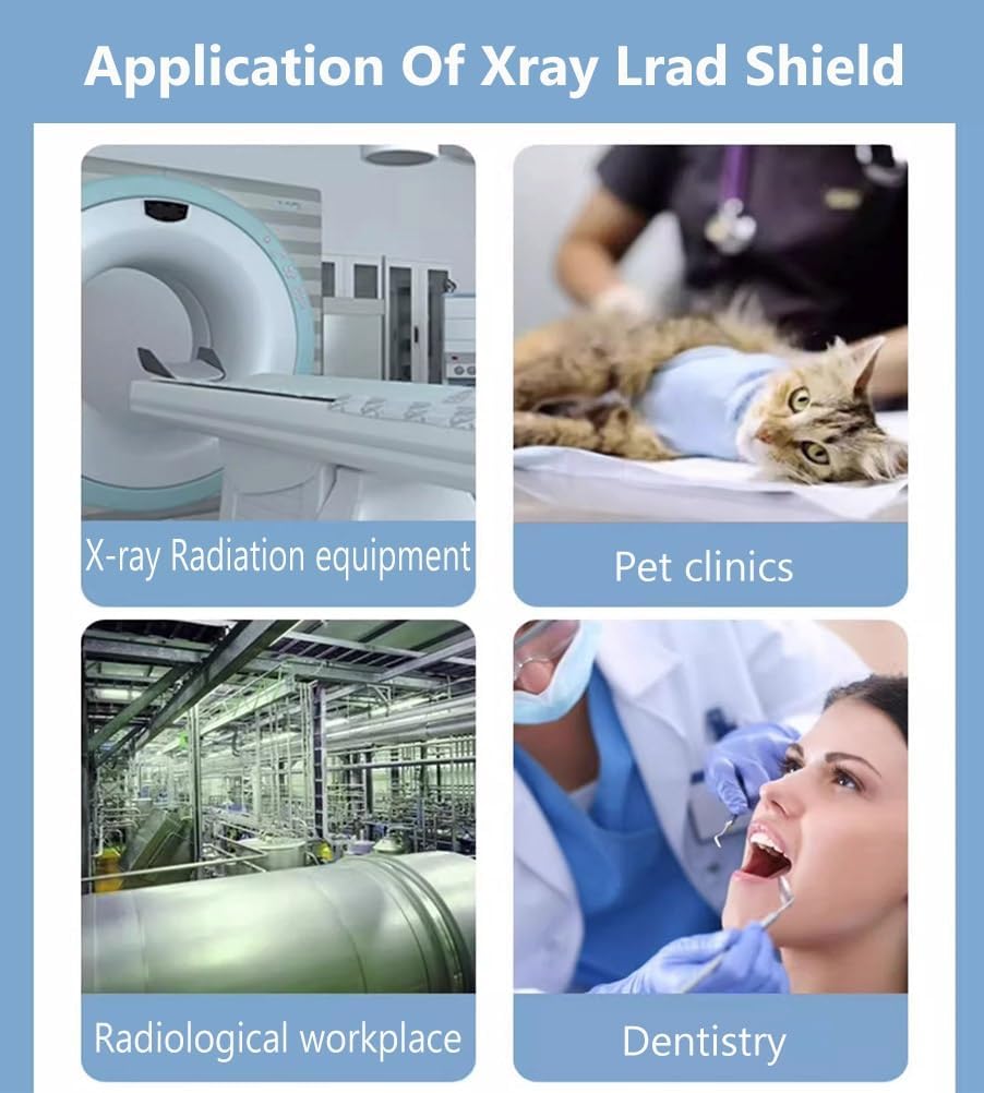 X線防護エプロン 0.35 mmpb / 0.5 mmpb X 線防護長袖リード服 5 点セット、病院、研究室、ナースホーム、大人、