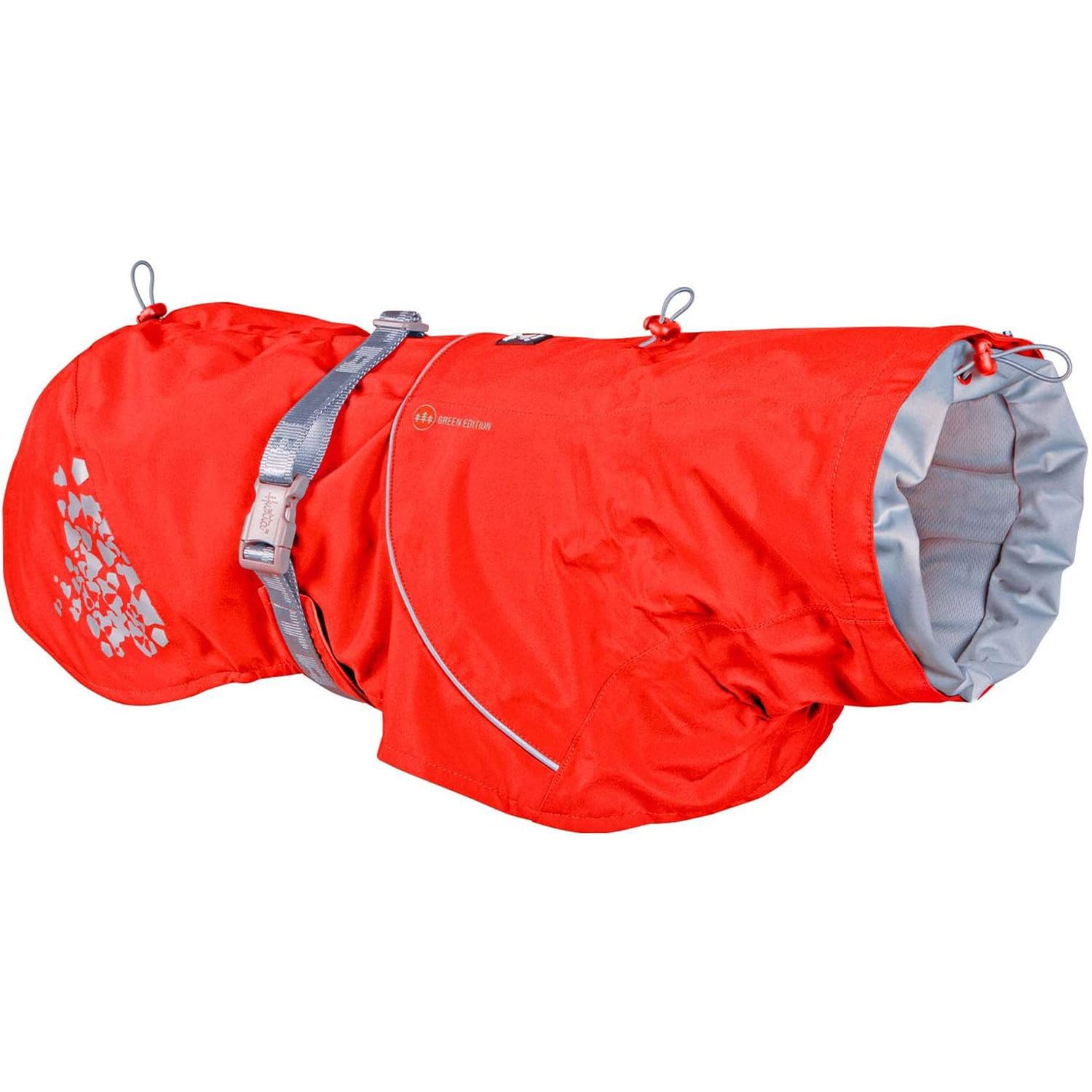 Hurtta Monsoon Coat ECO, Dog Raincoat, Rosehip, 18 in