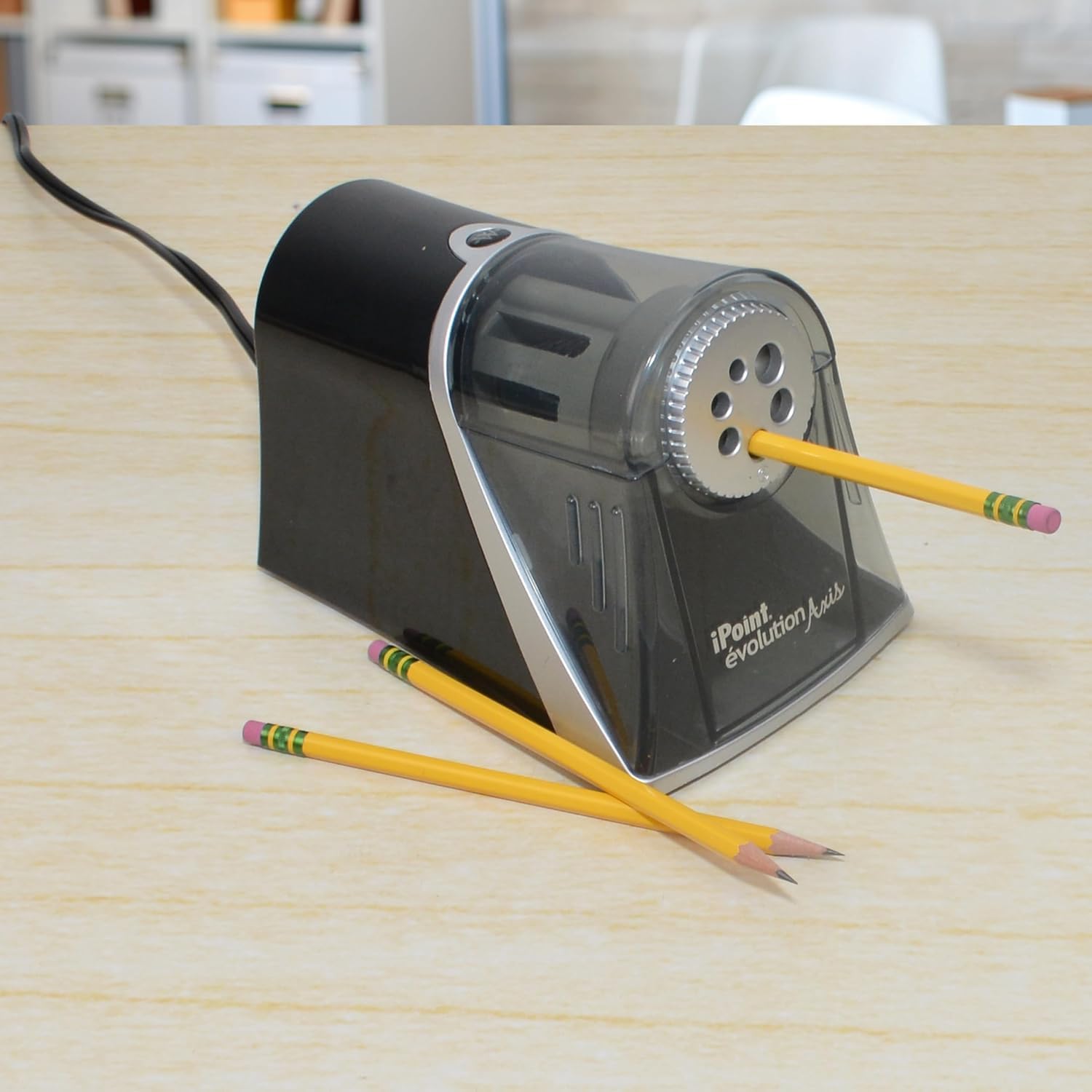 Westcott Electric iPoint Evolution Axis - Sacapuntas, color negro y plateado