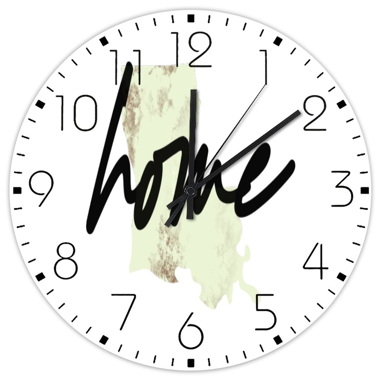 Horloge de cuisine en bois Louisiane pour déco rustique