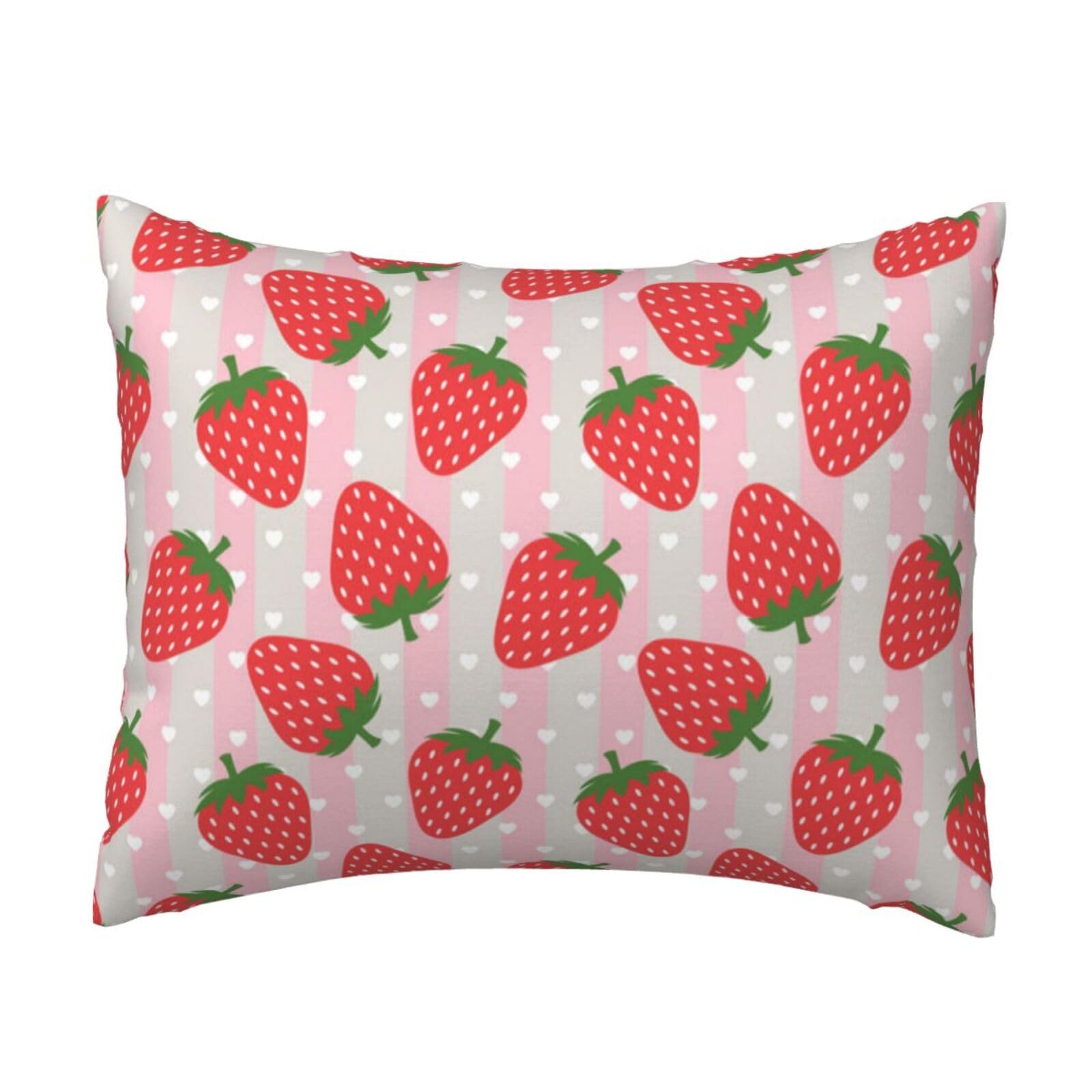 WSHFFILO Strawberry printed Pillow Case 20x26in Decorative pillowcase Throw Pillow Cover