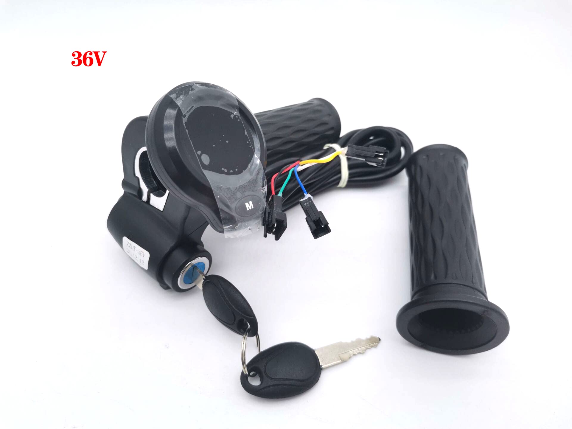 Accélérateur torsadé avec Serrure + Affichage 36V 48V indicateur de Tension de Vitesse odomètre vélo électrique vélo Scooter VTT Tricycle Partie
