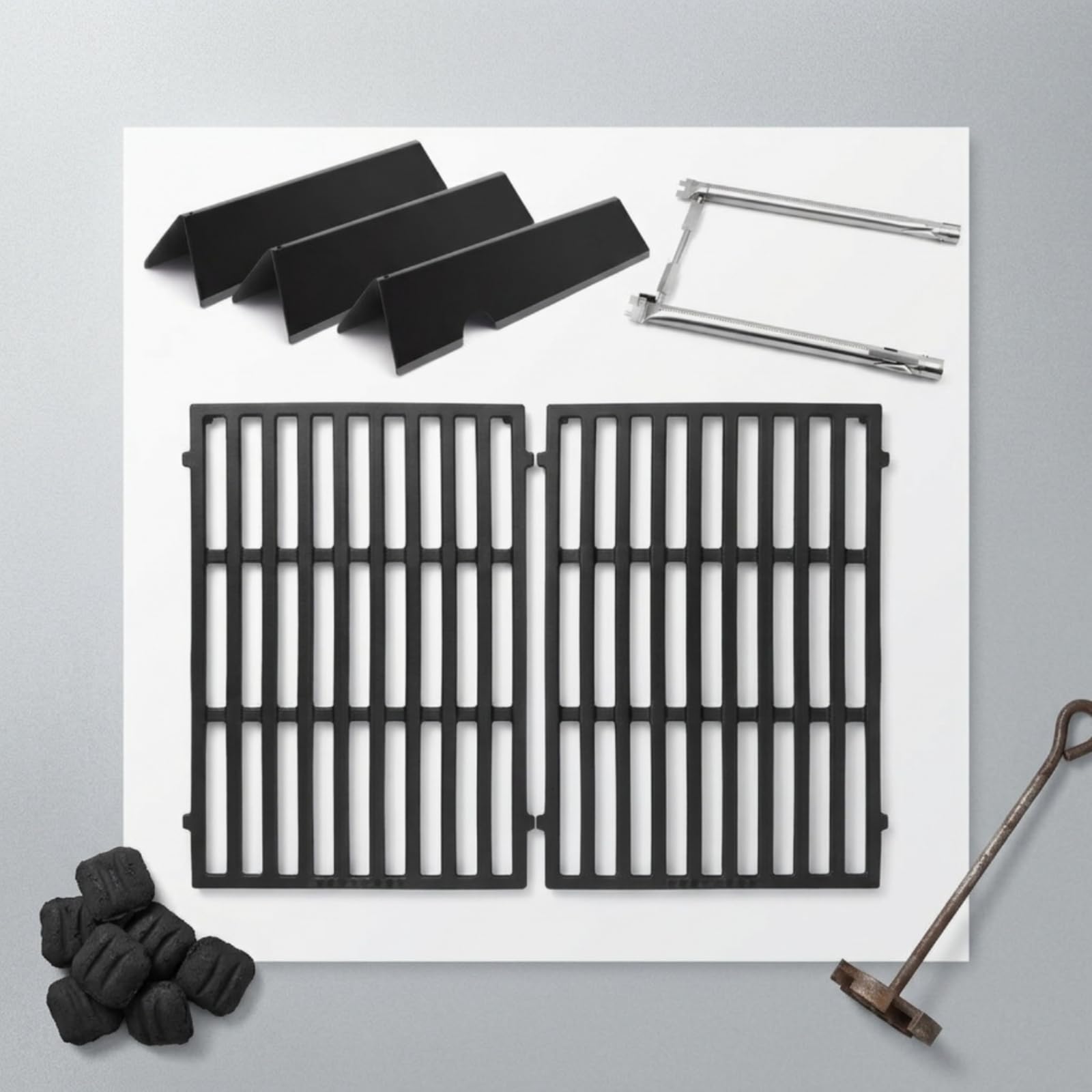 Rejillas Parrilla Resistente Al Óxido Placas Placa Térmica con Rejillas Cocción Construcción Sólida Protector Térmico para Cocineros Al Libre