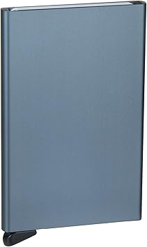 Secrid Reddot Award winning Card Protector in titanium color, Very Slim Credit Card Holder / wallet with RFID protection, with one click all 6 cards slide out gradually