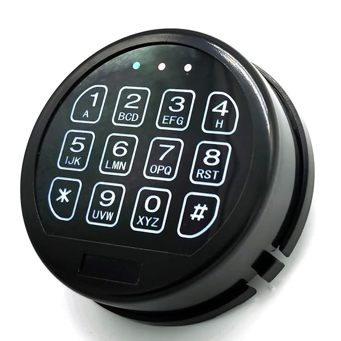 Buy Touch screen safe lock gun safe keypad replacement lock Black