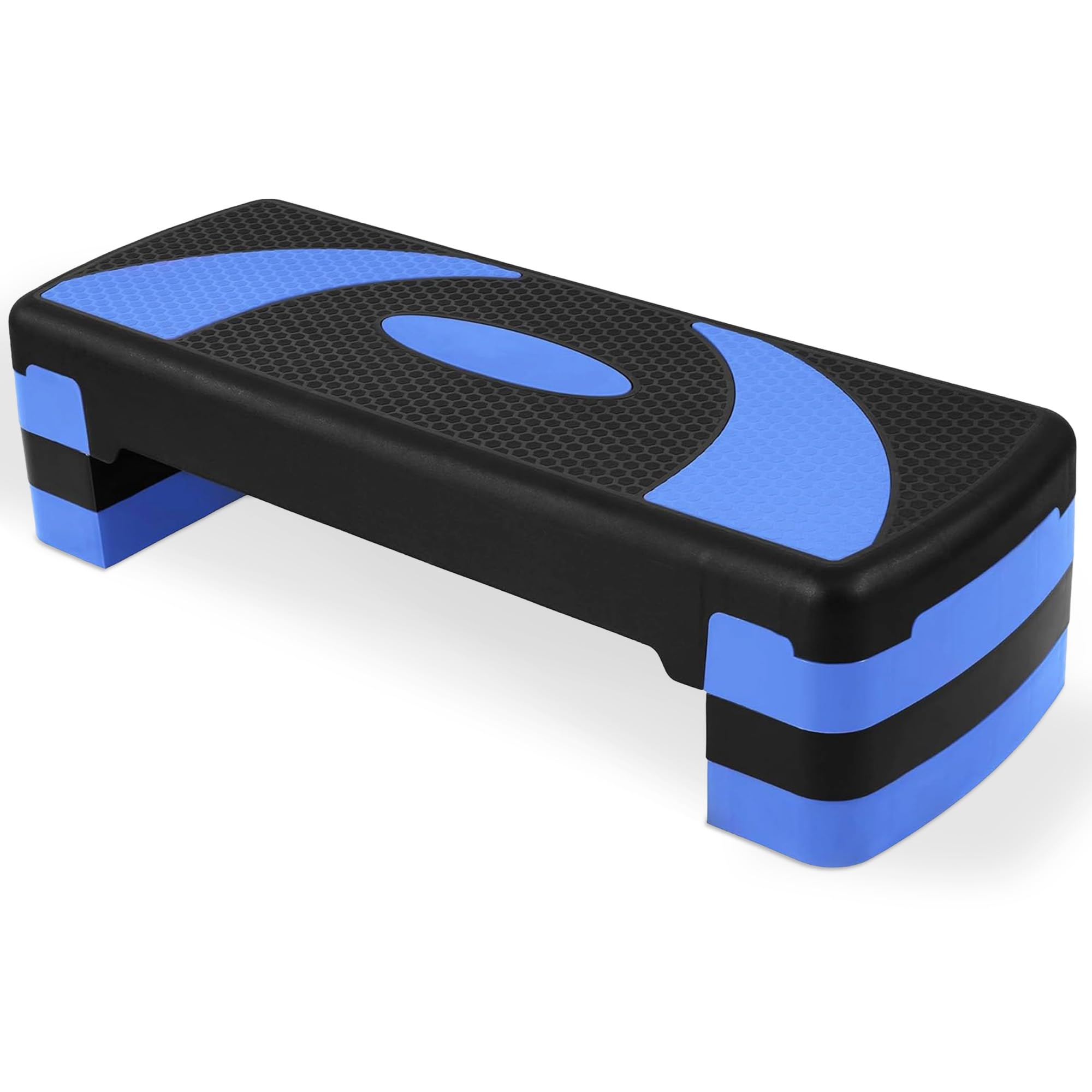 BalanceFrom Aerobic Step Plattformtrainer mit verstellbaren 3-stufigen Erhöhungen, 180 kg Gewichtskapazität, rutschfester Übungsstepper für Cardio-, Kraft- und Fitness-Workouts zu Hause oder im
