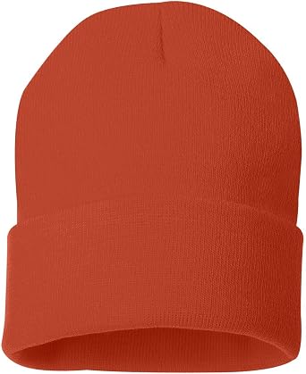 Sportsman Solid 12 Cuffed Beanie One Size Orange