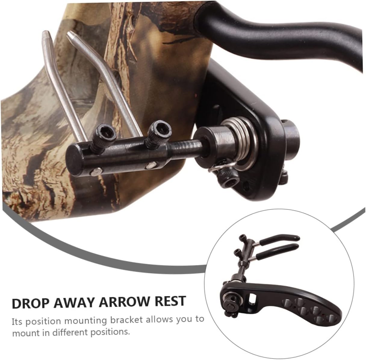 Mikikit Arrow Table Compound Rest for Recurve Arrow Rest Arrow Rest for Recurve Recurve Rest Black Metal